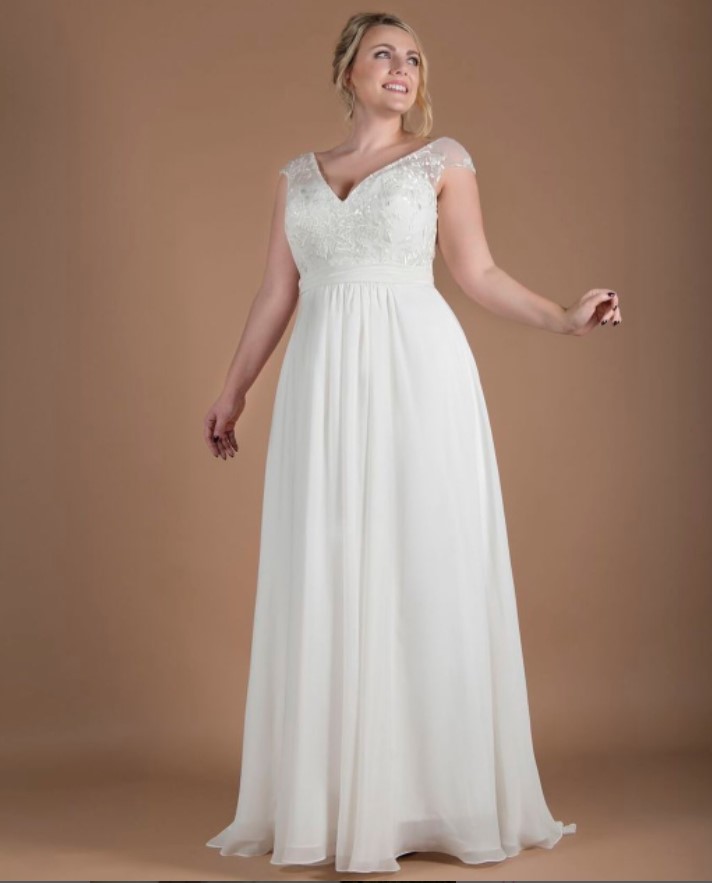A-line Wedding Gowns for Curvy Figures